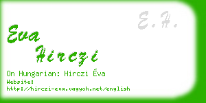 eva hirczi business card